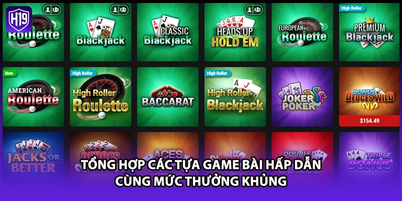 Casino H19 - Trải Nghiệm Sòng Bạc Trực Tuyến Đẳng Cấp 5 Sao - Luckyzuno89